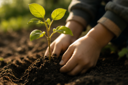 Handen planten